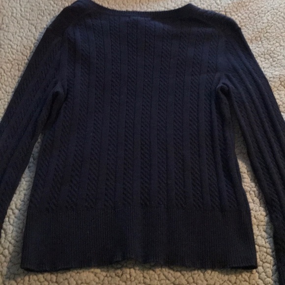 Tommy Hilfiger navy Cable Knit Sweater - Picture 4 of 4
